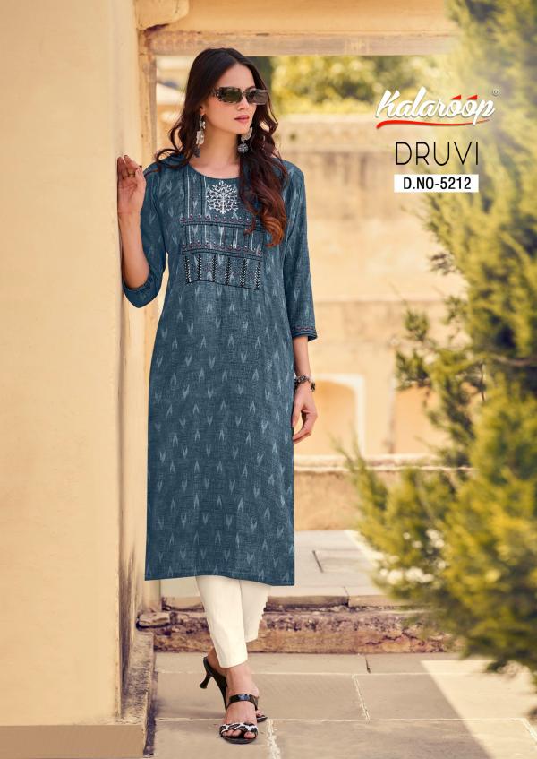 Kalaroop Druvi Fancy Designer Kurti Collection